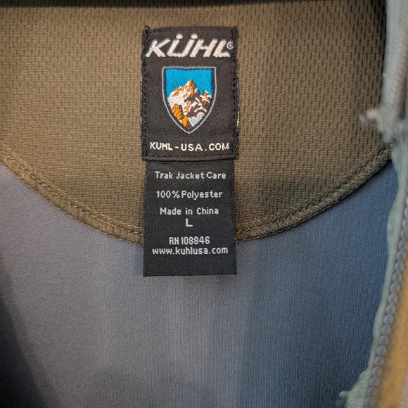 Kuhl Olive Green Full-Zip Sweater - Picture 3 of 3